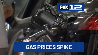 Oregon gas prices spike again amid rising tensions in Middle East