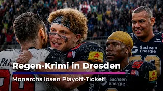 Regen-Krimi in Dresden: Monarchs lösen Playoff-Ticket!