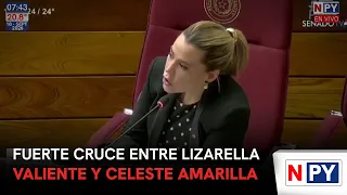 Heated exchange between Lizarella Valiente and Celeste Amarilla