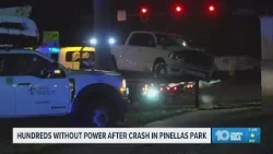 Авария на трассе Ганди привела к сотням отключений электроэнергии в Пинеллас-Парке.