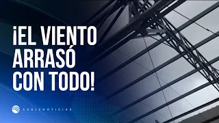 Panic in Pasto! Strong wind gusts rip off roof and damage homes