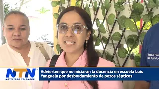 Advierten que docencia no iniciaría en la escuela Luis Yanguela por problemas en el sistema cloacal