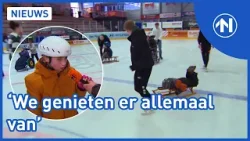 Kinderen met een beperking genieten van het ijs in Kardinge in Stad