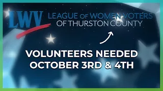 October is almost here and we need volunteers!
