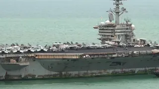 USS Lincoln sailors dock after a record-breaking nine months at sea