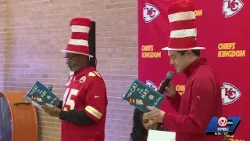 Chiefs players, KC Wolf help students tackle reading in Kansas City