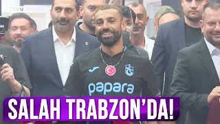 Mohamed Salah has arrived in Trabzon! Here are the first images