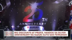 Big discounts at prizes handog sa silver anniversary ng Suzuki Auto San Fernando | CLTV36 News Clip