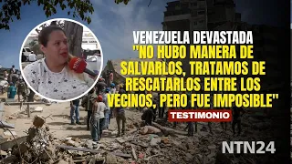 "I lost almost my entire family": A woman's heartbreaking account after the earthquakes in Venezuela