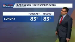 В воскресенье стояла почти рекордная жара. В воскресенье стояла почти рекордная жара.