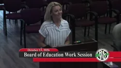 Board of Education Work Session - October 13, 2026