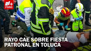 Lightning strike leaves 7 injured during religious celebration in Toluca, State of Mexico