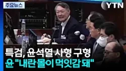 특검, 윤석열 사형 구형...윤 "내란 몰이 먹잇감 돼" / YTN