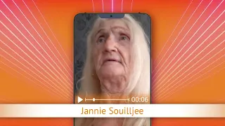 TV Oranje app video message - Jannie Souilljee