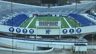 Construction continues at Liberty Bowl