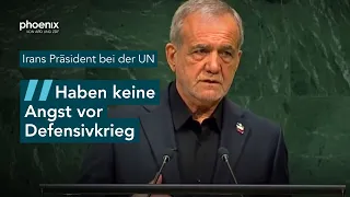 Rede von Masoud Pezeschkian (Präsident Iran) bei der UN-Vollversammlung | 23.09.26