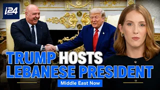 US President Trump hosts Lebanese President Aoun at the White House