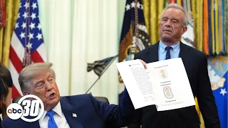 Trump signs executive order to change childhood vaccine schedule