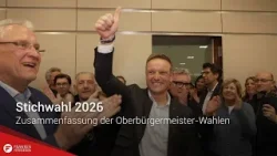 Stichwahl 2026: Zusammenfassung der Oberbürgermeister-Wahlen