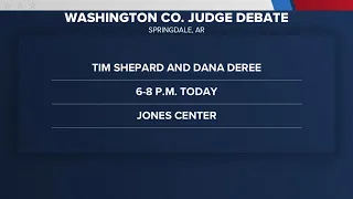 Washington County judge candidates to debate in Springdale