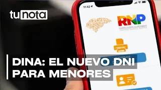 DINA: The new biometric document that will identify minors from 6 to 17 years old