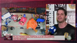Police arrest shoe store robber in downtown Cuiabá