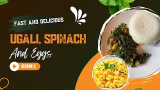 Budget-Friendly Kenyan Meal | Ugali, Spinach & Eggs Recipe
