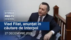Știrile PRO TV (ORA 20:00) | VLAD FILAT, ANUNȚAT ÎN CĂUTARE DE INTERPOL Știrile PRO TV (ORA 20:00) | VLAD FILAT, ANUNȚAT ÎN CĂUTARE DE INTERPOL