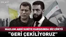 Mazlum Abdi Suriye Karşısında Hezimeti Kabul Etti! "Geri Çekileceğiz" #sondakika