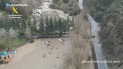 Los efectos devastadores de la borrasca Leonardo en Granada desde el aire