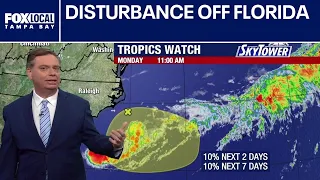 Disturbance off Florida not likely to develop