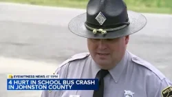 Driver cited after car crashes into school bus in Johnston County