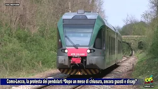 Como-Lecco, la protesta dei pendolari: “Dopo un mese di chiusura, ancora guasti e disagi”