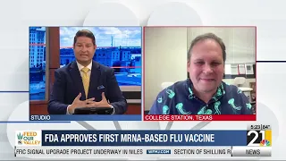 FDA approves first mRNA-based flu vaccine
