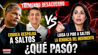 ¡SE ROMPE LA REVOLUCIÓN CIUDADANA! LUISA GONZÁLEZ SE ENFRENTA A CORREA POR CRISIS EN MANABÍ