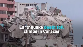 Earthquake death toll climbs in Caracas