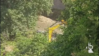 Cleanup and safety work begins on the Cavaiola stream