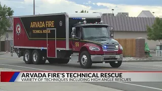 Arvada Fire highlights techniques to help with high angle rescues