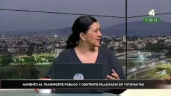 Miguel de la Rosa habla sobre el aumento al transporte y las fotomultas