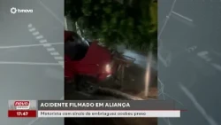 Drunk driver arrested after crash caught on camera in Aliança | #NovaGeral