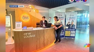 Ikaapat na OFW lounge, binuksan na ng OWWA sa Clark International Airport | CLTV36 News Clip