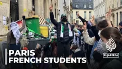 Student protest in Paris: Dozens are rallying in support for Palestine