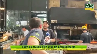 Grilling the competition: fans cheer on Brazil vs. Japan with a barbecue