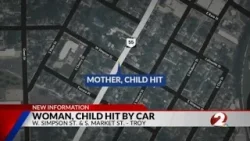 Woman, child hit by car