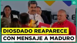 Diosdado Cabello reaparece y envía mensaje a Maduro: "Más temprano que tarde lo tendremos de vuelta" Diosdado Cabello reaparece y envía mensaje a Maduro: "Más temprano que tarde lo tendremos de vuelta"