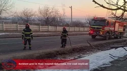 VIDEO//Accident grav în Huși mașină răsturnată, trei copii implicați VIDEO//Accident grav în Huși mașină răsturnată, trei copii implicați