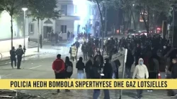 Xhama të thyer, kaos, rrugë të bllokuara, studentët vijojnë protestën në të gjithë Tiranën