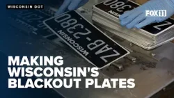 How Wisconsin's new blackout license plates are manufactured