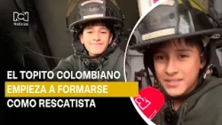Juan Pablo Sánchez, the Colombian ‘Little Mole,’ fulfills his dream of training as a rescuer
