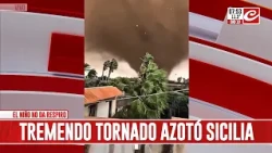 Stunning tornado hits Sicily, causing widespread damage. Watch the footage